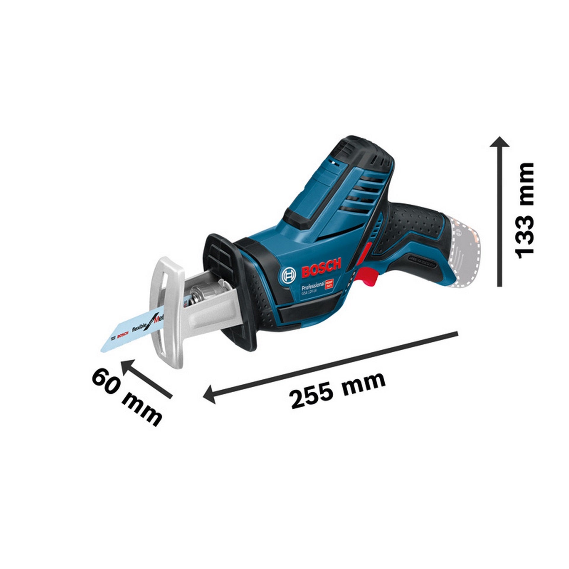 Bosch Akku-Säbelsäge GSA 12V-14 in L-BOXX #060164L905