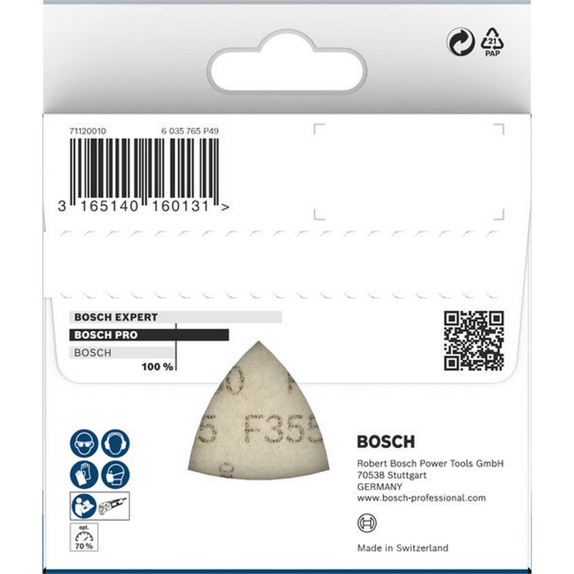 Bosch PRO F355 Schleifblatt, 93 mm, G180, 5-tlg. #2608605195