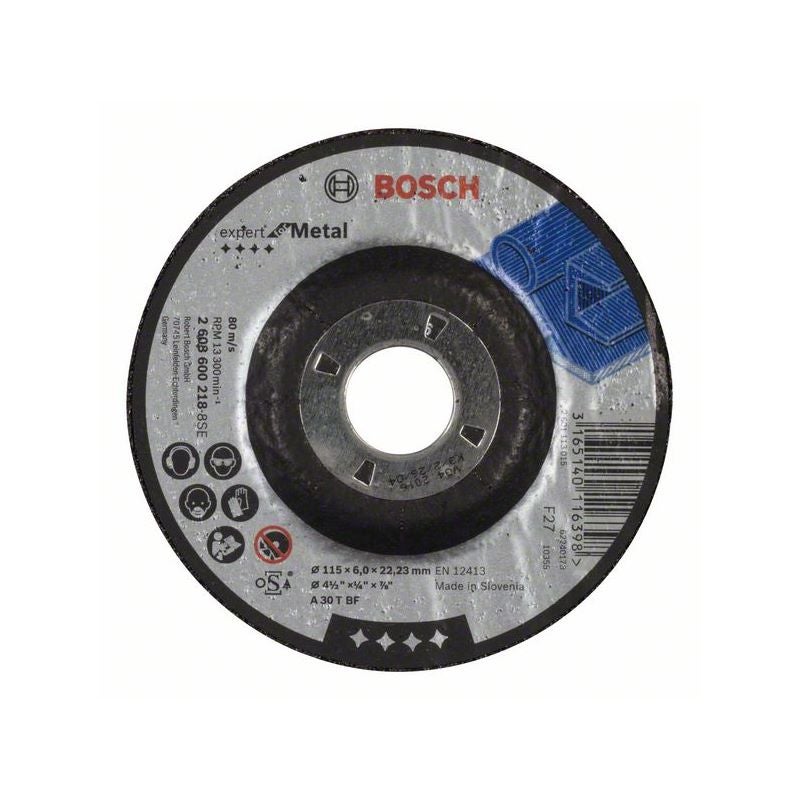 Bosch PRO Metal Schleifscheibe, 115 x 6 x 22.23 mm, oSa #2608600218
