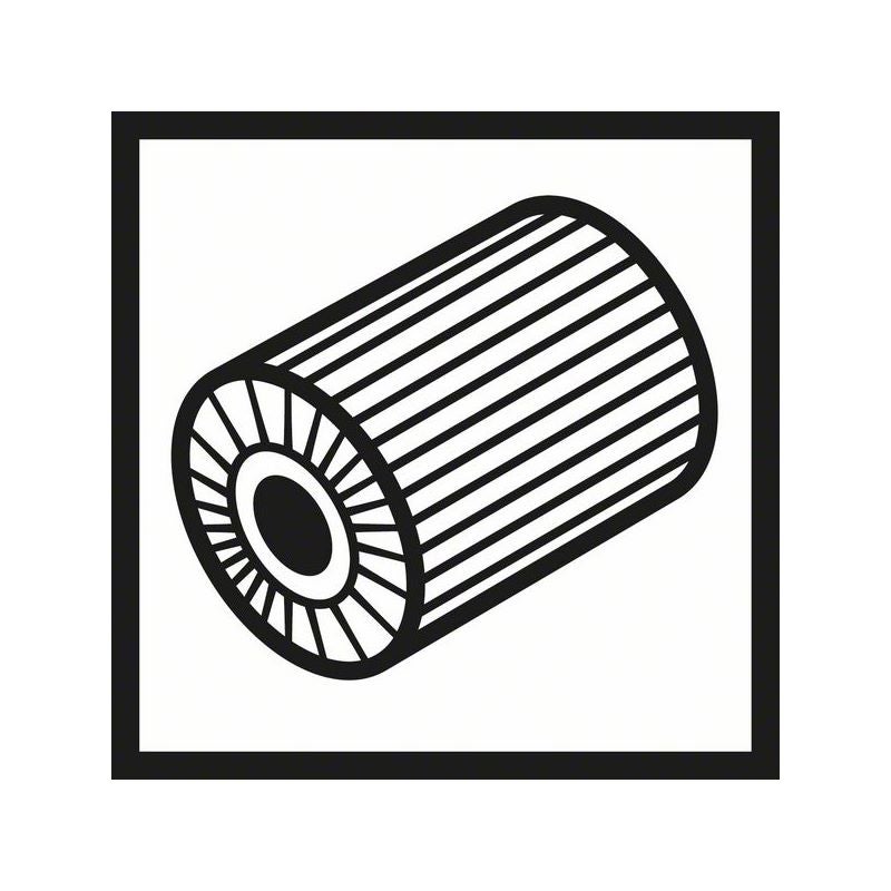 Bosch Lamellenschleifwalze mit Vlies, 19 mm, mittel, 100 mm #2608000603