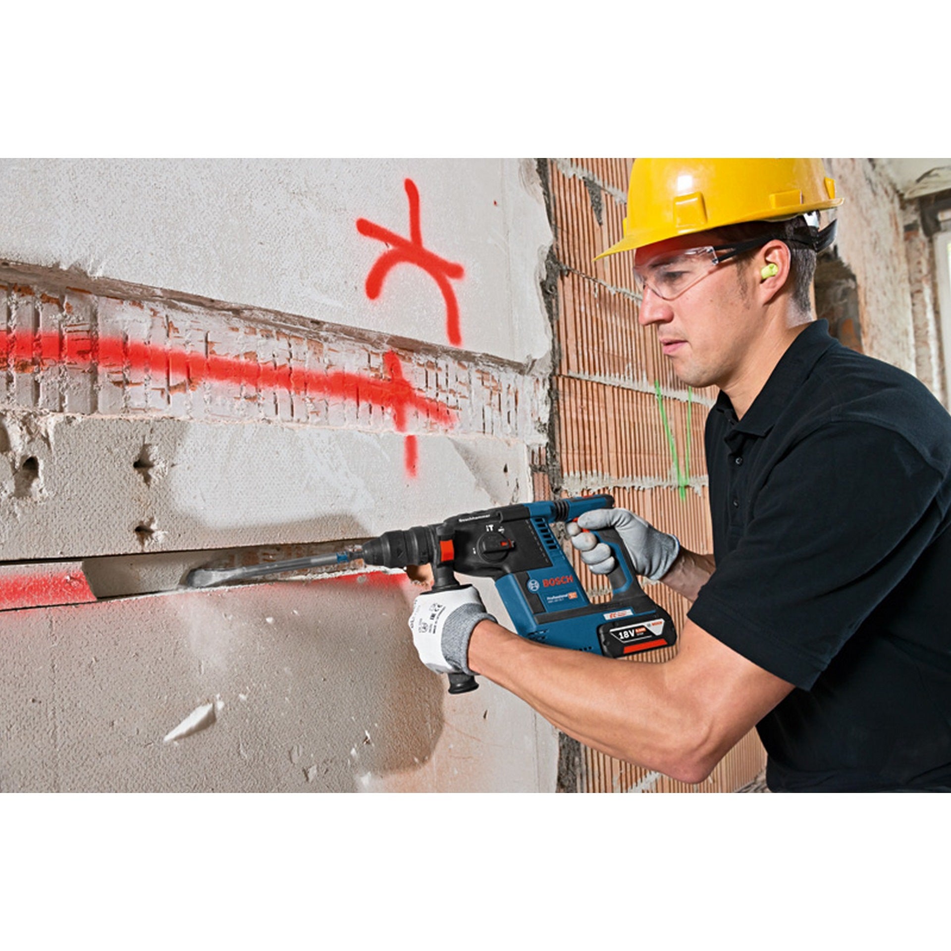 Bosch Akku-Bohrhammer mit SDS plus GBH 18V-26F #0611910000