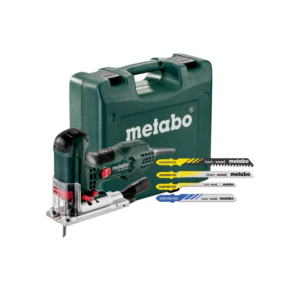 Metabo Stichsäge STE 100 Quick Set #601100900 mit 20 Stichsägeblättern