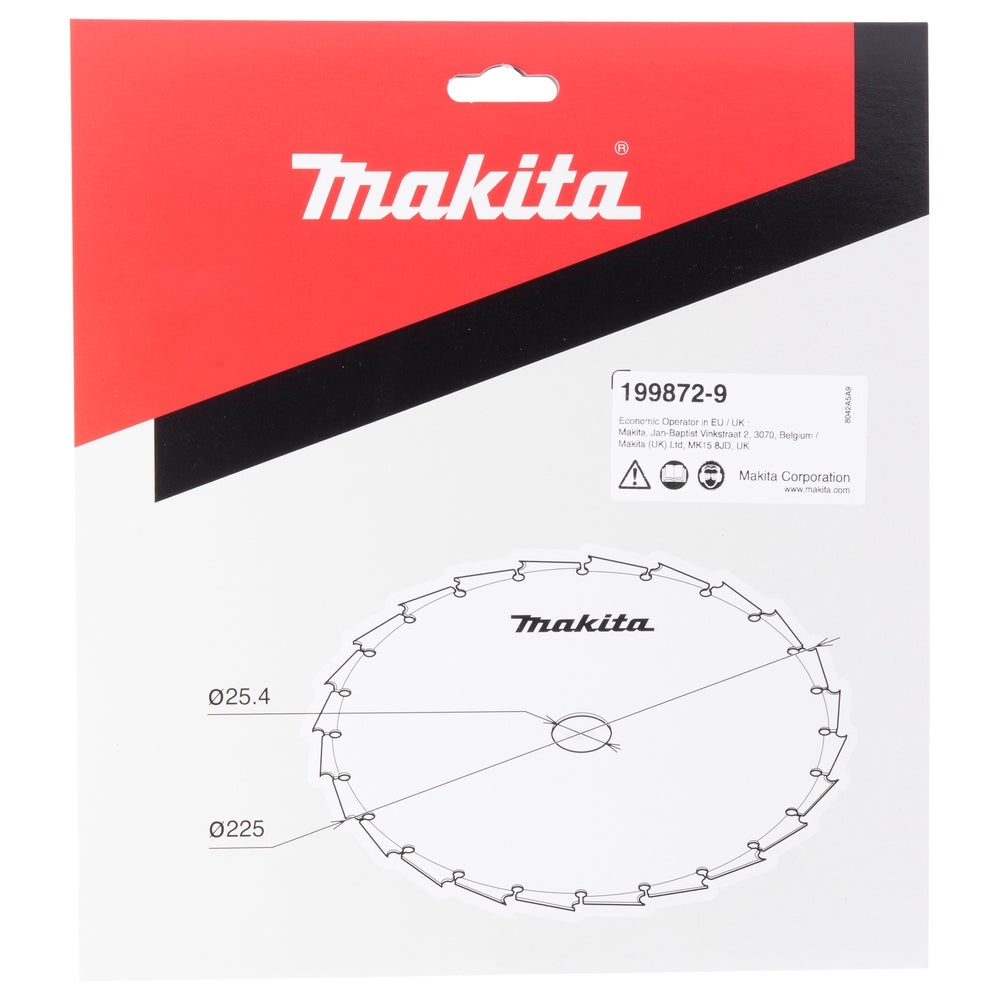 Makita Meißelzahnsägeblatt 225 mm #199872-9