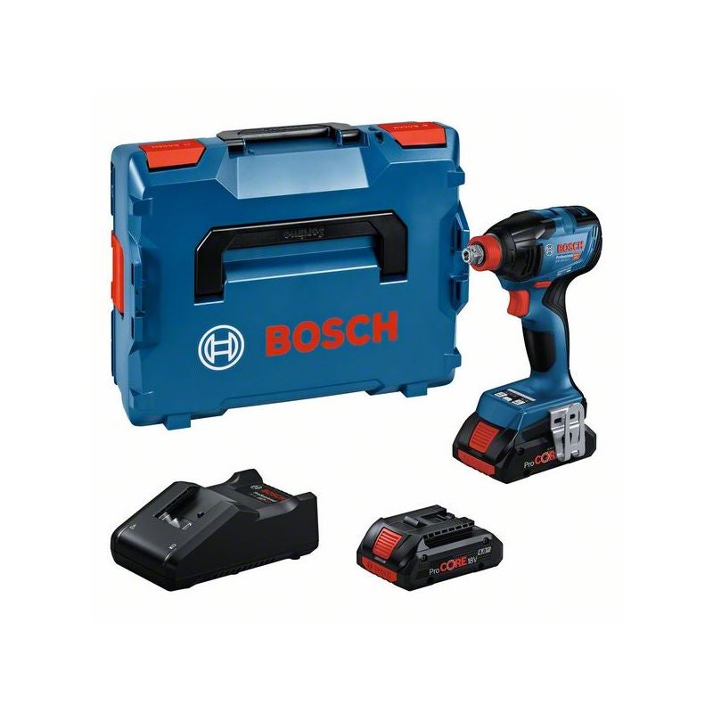 Bosch Akku-Drehschlagschrauber GDX 18V-210 C, 2 x Akku ProCORE18V 4.0Ah in L-BOXX #06019J0203