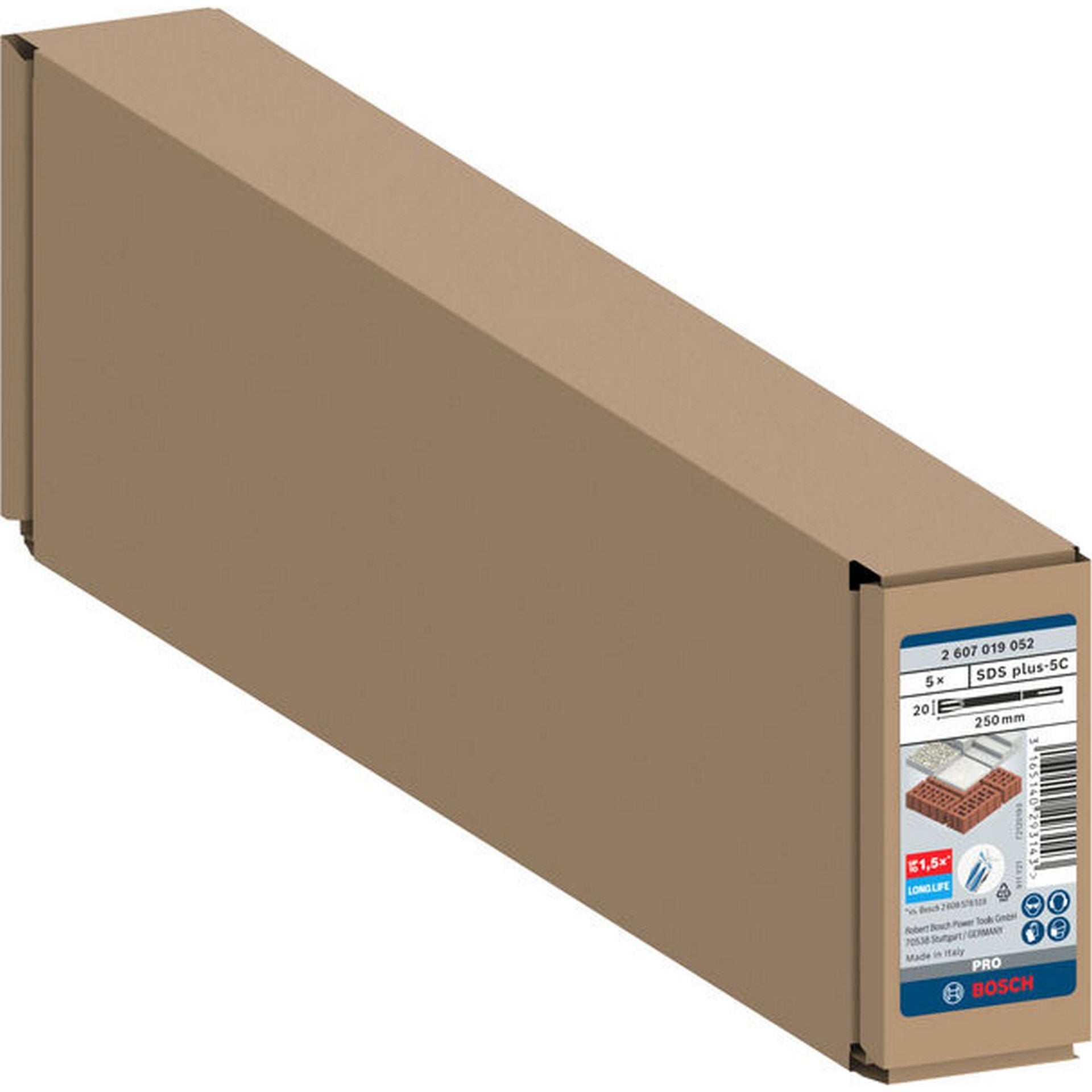 Bosch PRO SDS plus-5C Flachmeißelset, 20 x 250 mm, 5-tlg. #2607019052