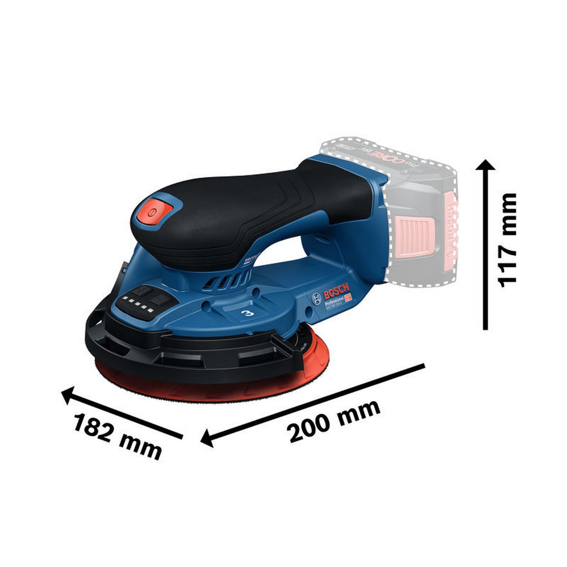 Bosch Akku-Exzenterschleifer GEX 18V-150-3 #0601372904