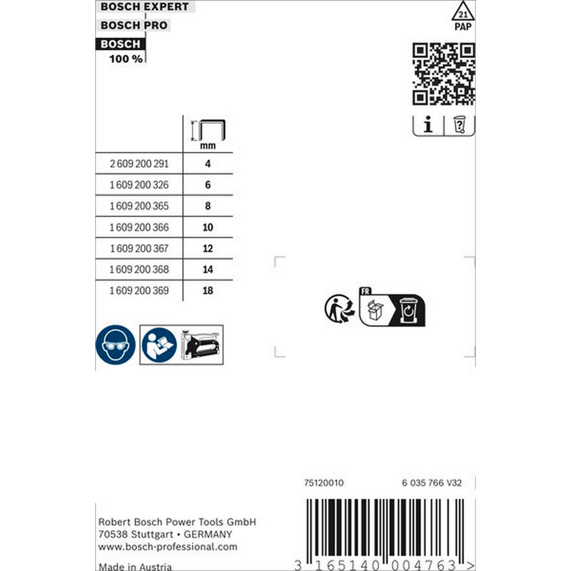 Bosch Feindrahtklammern, Typ 53/10 #1609200366