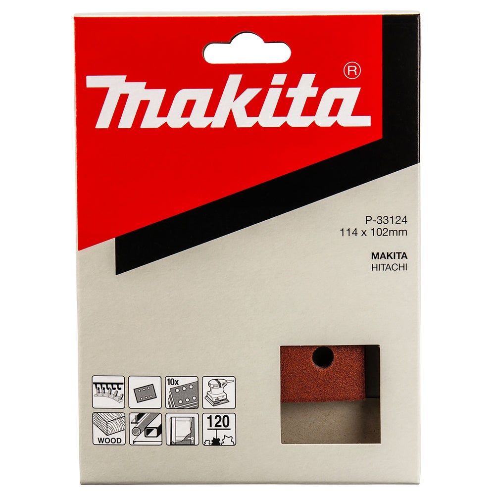 Makita Schleifpapier 114 x 102 mm, K120, 10 Stk. #P-33124