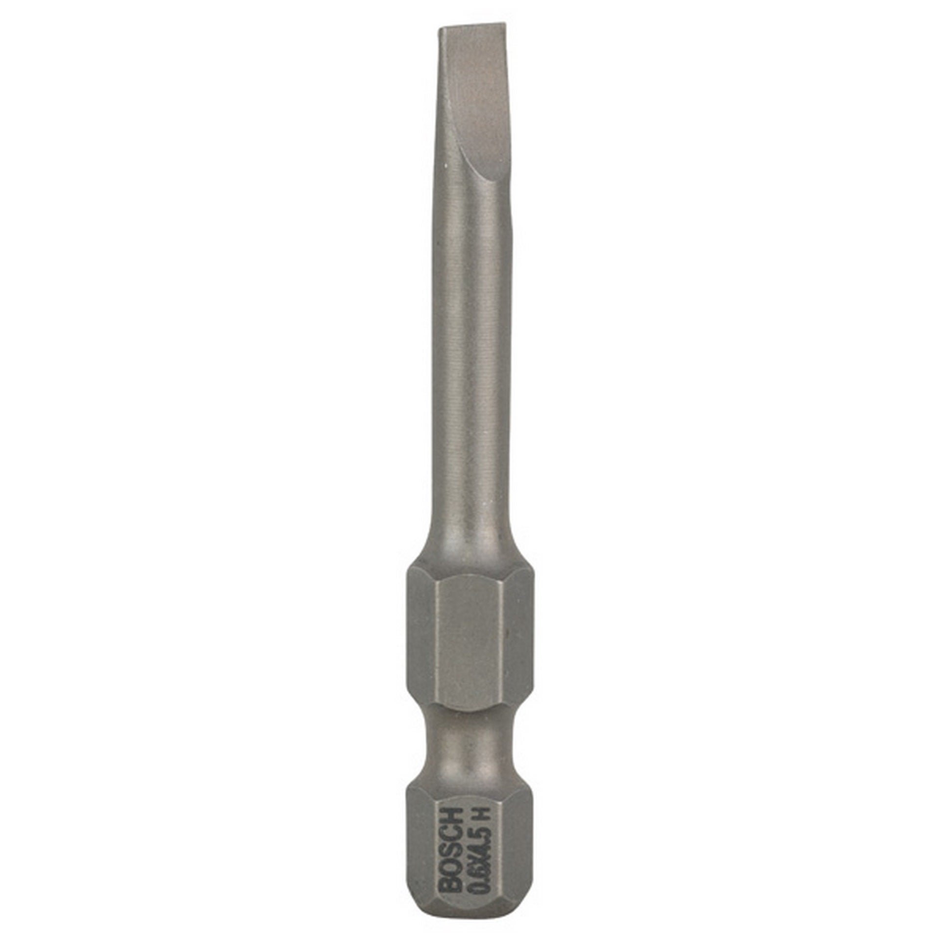 Bosch Schrauberbit Extra-Hart S 0,6 x 4,5, 49 mm, 3er-Pack #2607001477