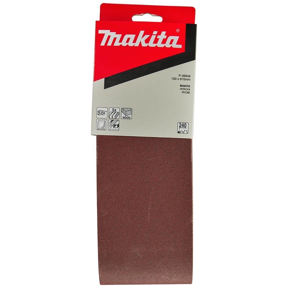 Makita Schleifband 100 x 610 mm/K240/5 Stk. #P-36946