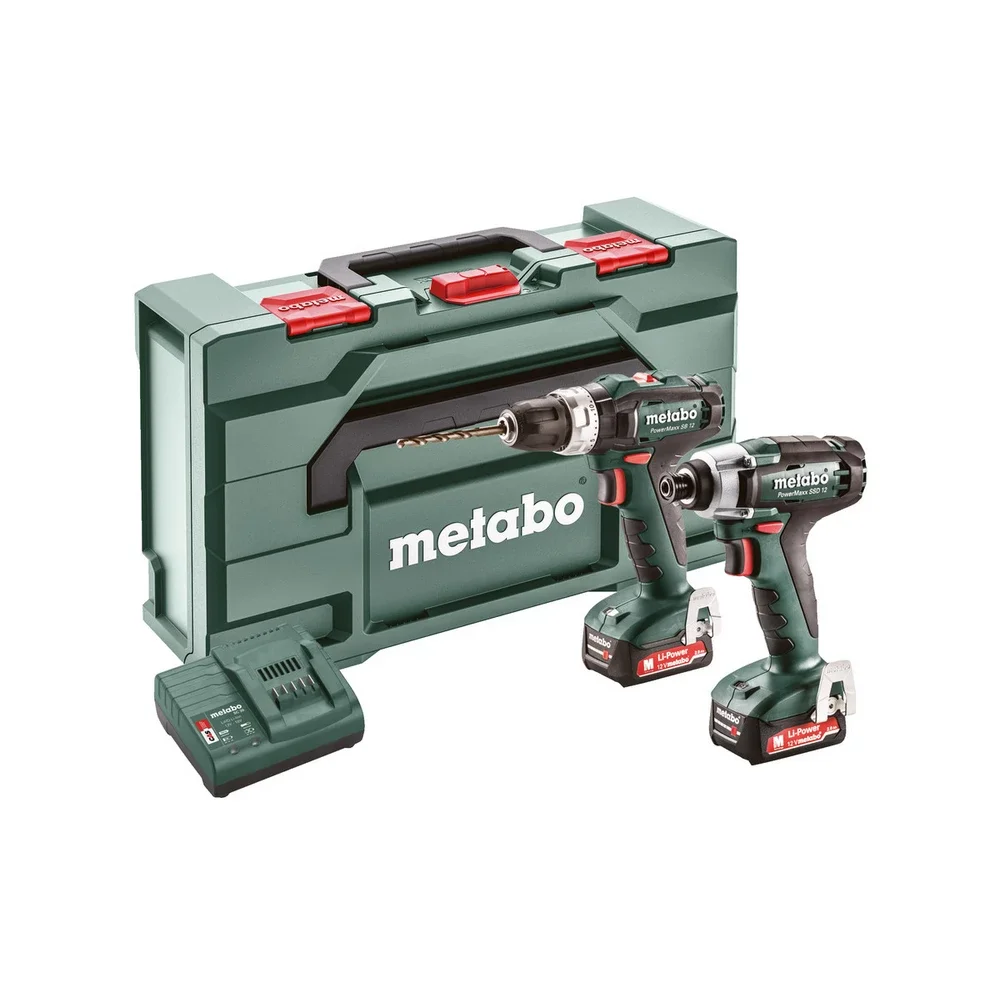 Metabo Akkuset Combo Set 2.7.2 12 V #685167000 PowerMaxx SB 12 + PowerMaxx SSD 12