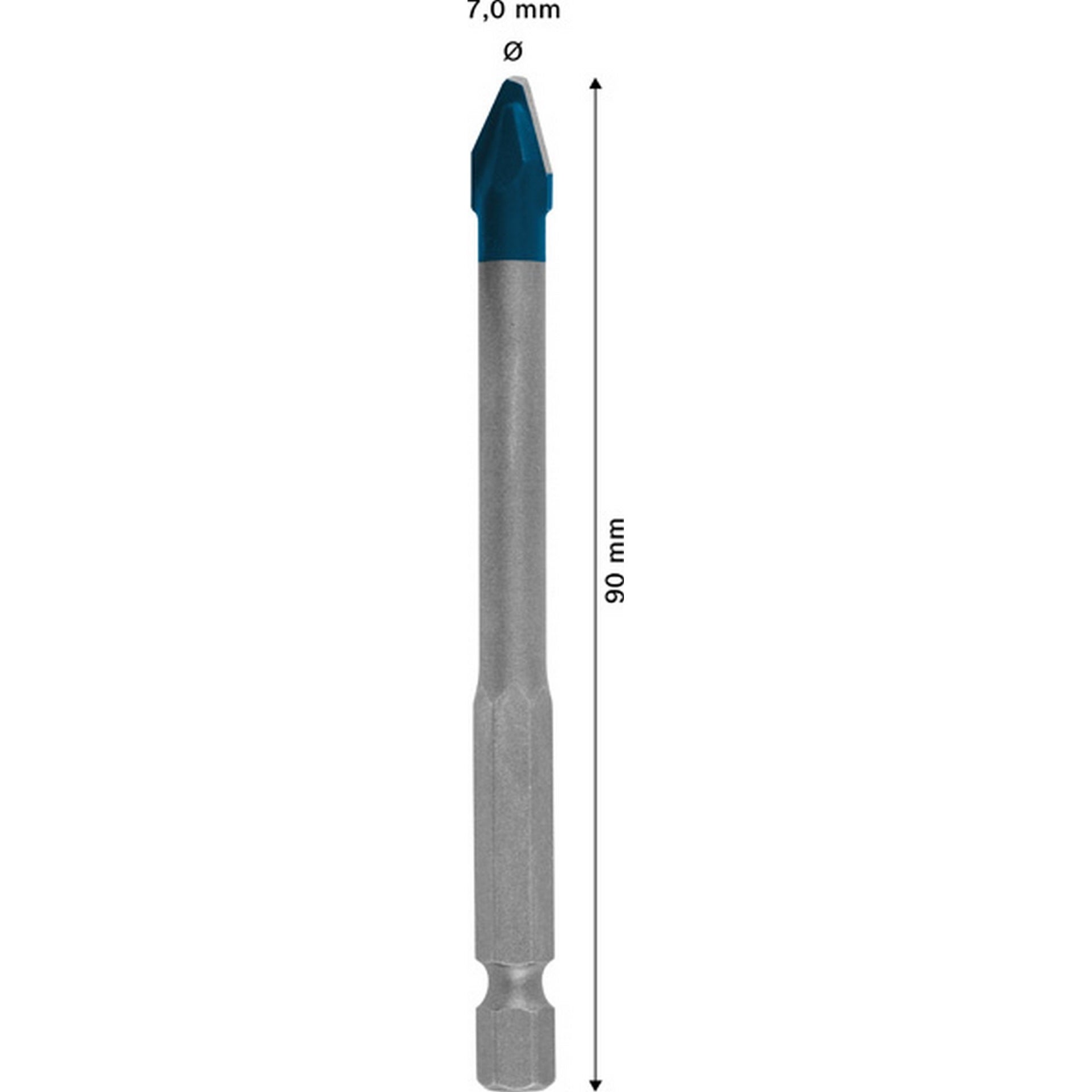 Bosch EXPERT HEX-9 Hard Ceramic Bohrer, 7x90 mm #2608900591