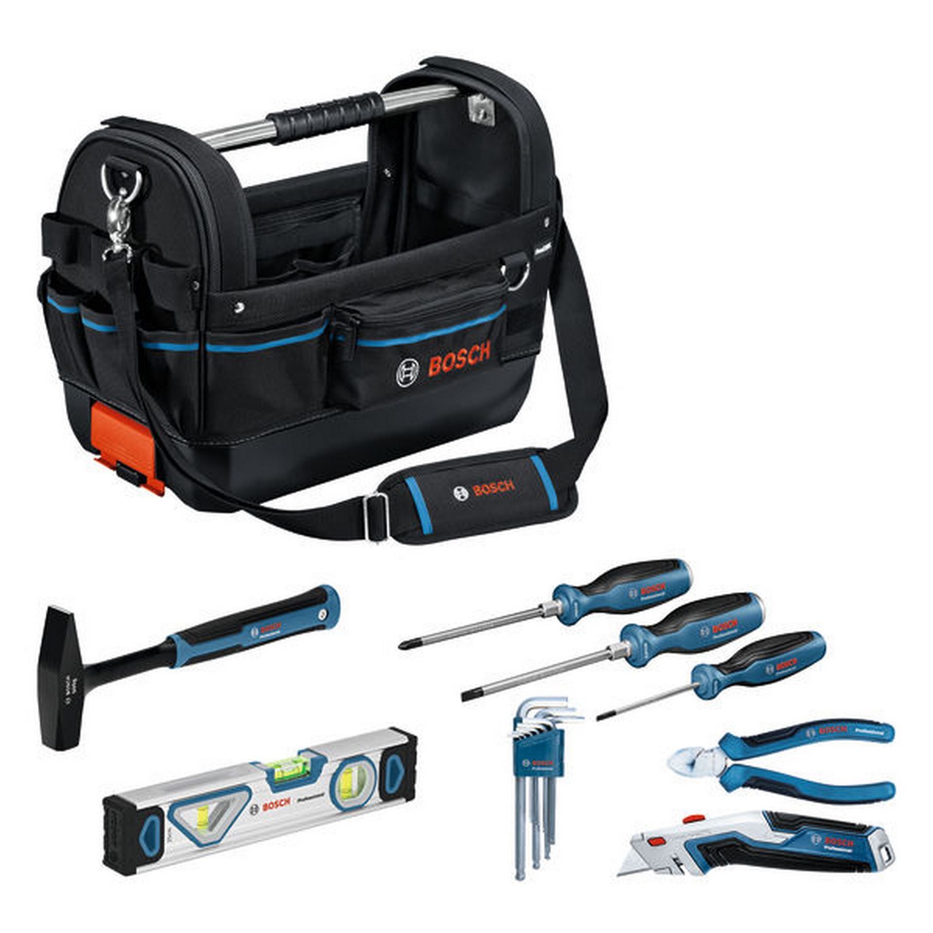Bosch GWT 20 und Handwerkzeug-Set, 17-teilig #1600A02H5B
