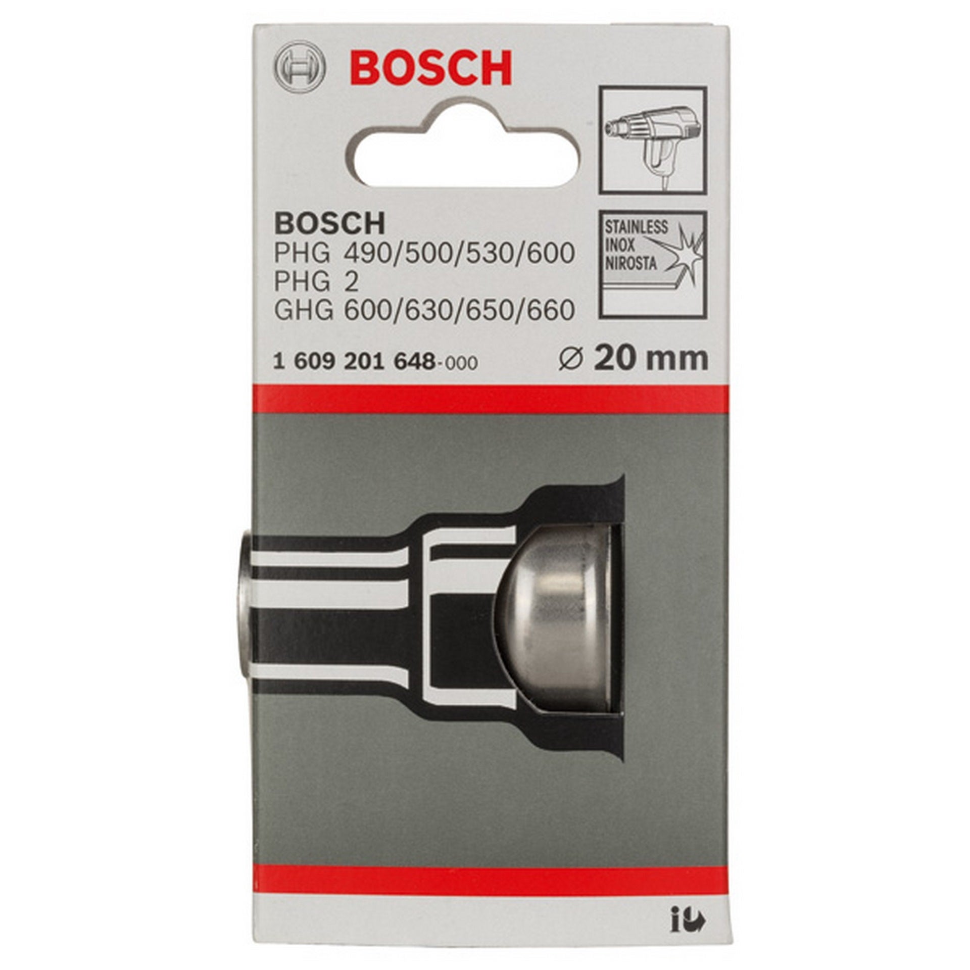 Bosch Reduzierdüse für Bosch-Heißluftgebläse, 20 mm #1609201648