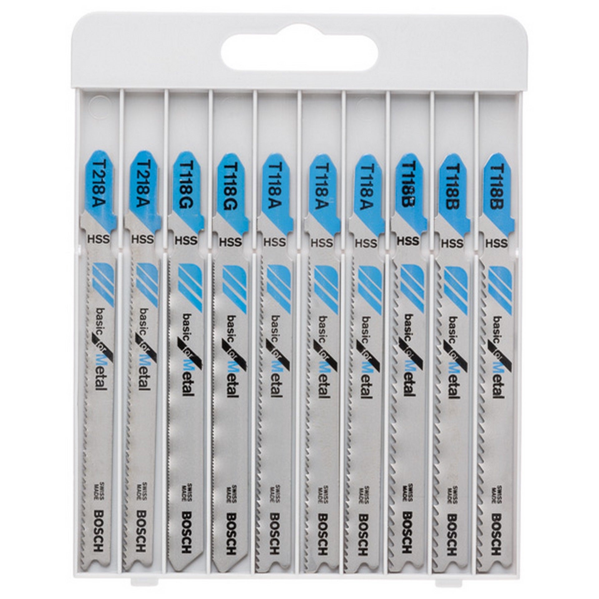 Bosch 10-tlg. Stichsägeblatt-Set Basic for Metal #2607010631