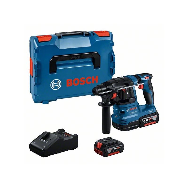 Bosch Akku-Bohrhammer mit SDS plus GBH 18V-22, 2 x Akku GBA 18V 4.0Ah in L-BOXX 136 #0611924002