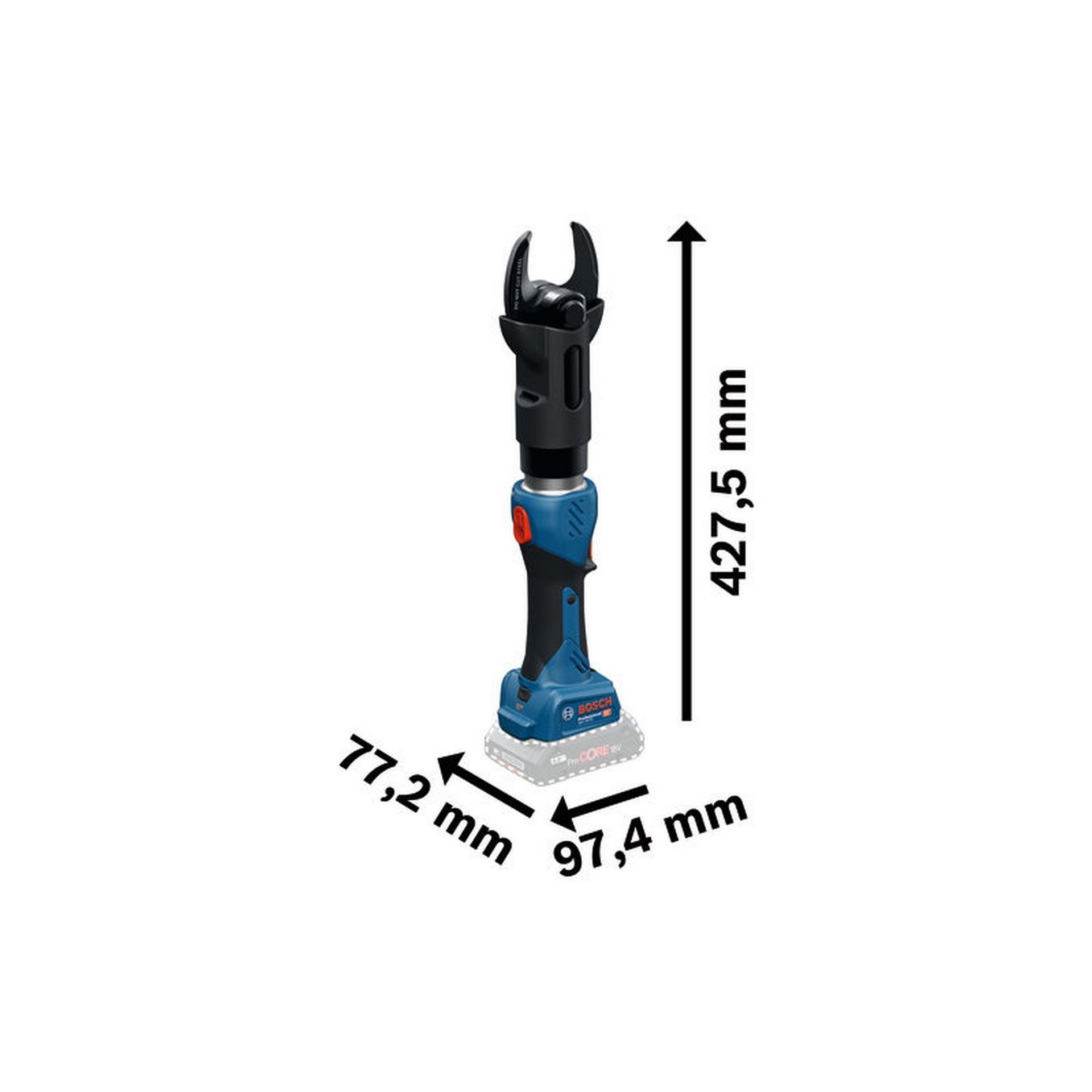 Bosch Akku-Hydraulischer Kabelschneider GKH 18V-50 in XL-BOXX #06019P0000