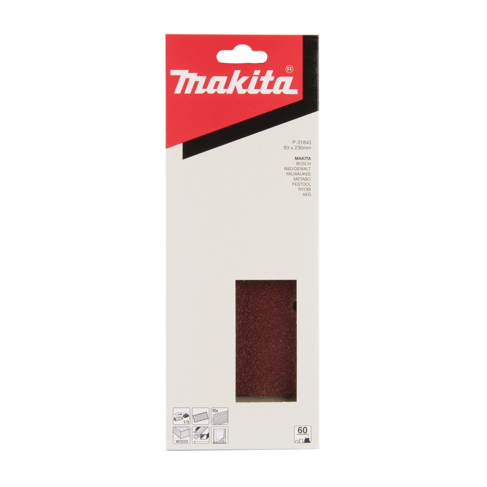 Makita Schleifpapier 93 x 230 mm, K60, 10 Stk. #P-31843