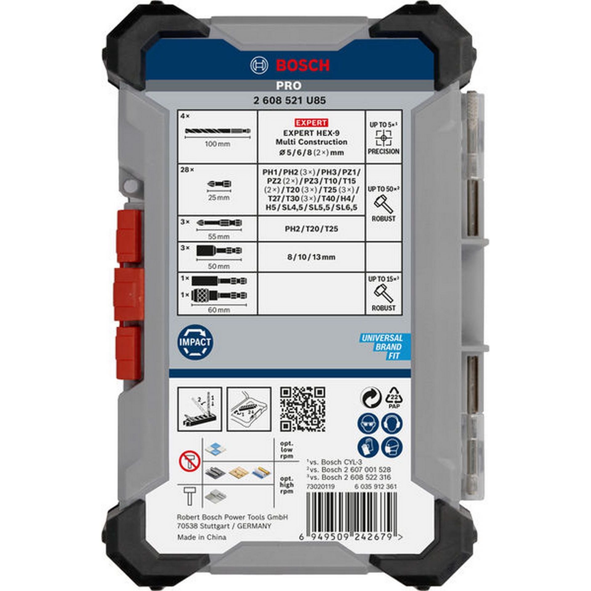 Bosch PRO Impact Schrauberbits und Multi Construction Bohrer Set, 40-tlg. #2608521U85