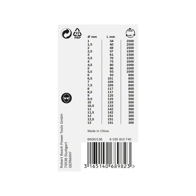 Bosch PRO Stainless Steel HSS-Co Spiralbohrer-Set, 25-tlg. #2608587018