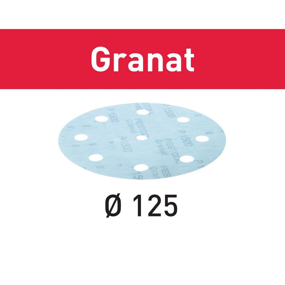 Festool Schleifmittel Granat D125 P800 GR/50 #497179