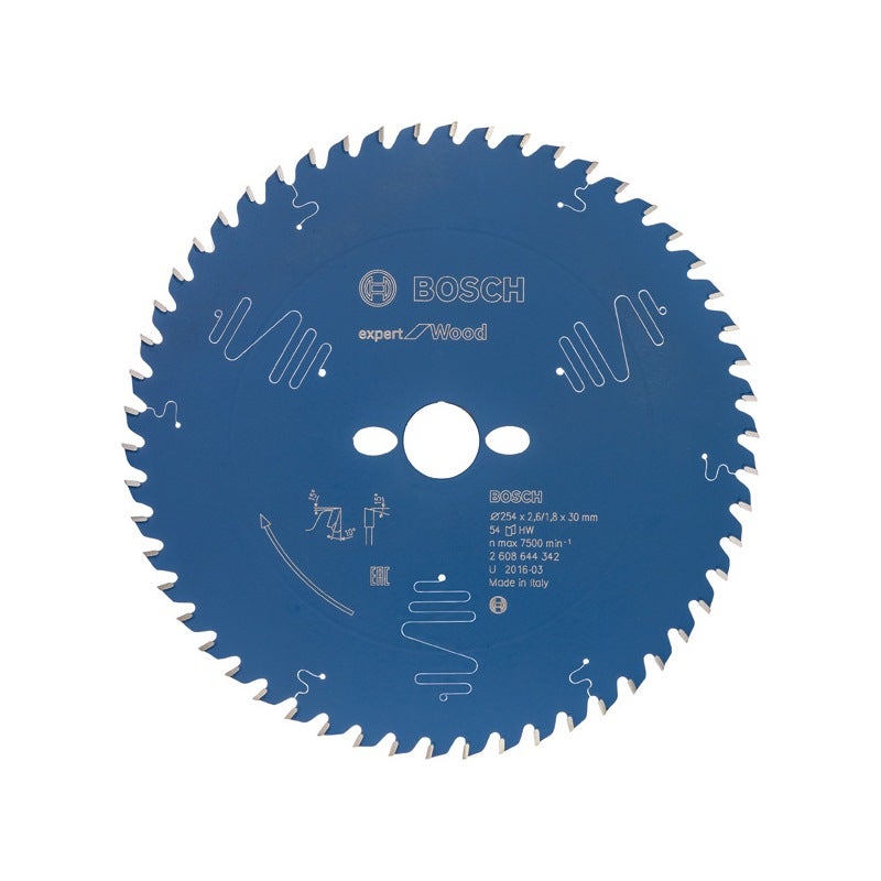 Bosch EXPERT Wood Kreissägeblatt, 254x2,6/1,8x30 mm, Z54 #2608644342