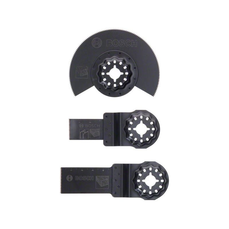 Bosch Starlock Starter-Set Holz, 3-teilig, für Multifunktionsgeräte #2607017323