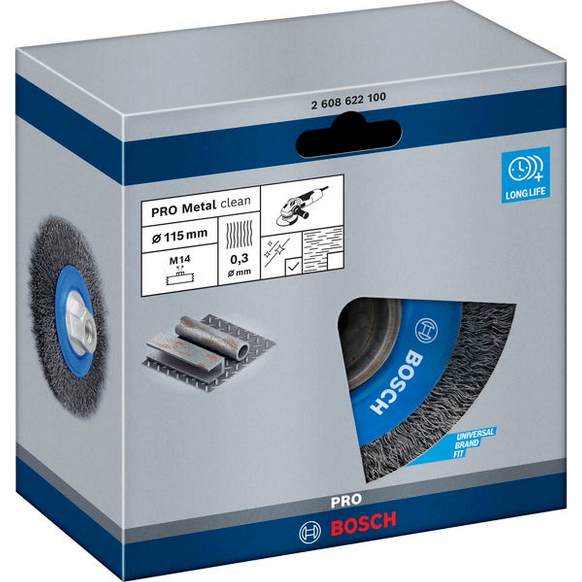 Bosch PRO Metal clean Scheibenbürste, 115 x 0,3 mm, Gewinde #2608622100