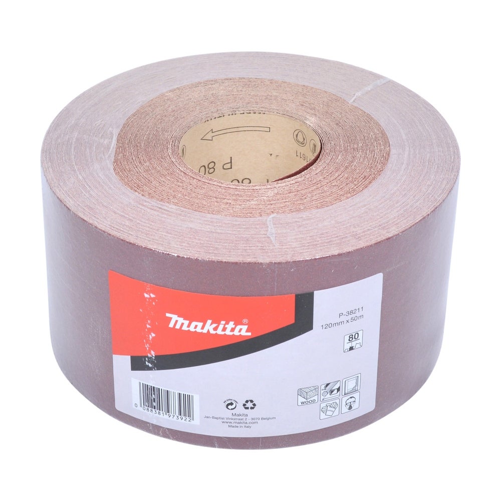 Makita Schleifpapier-Rolle, 120 mm x 50 m, K80 #P-38211