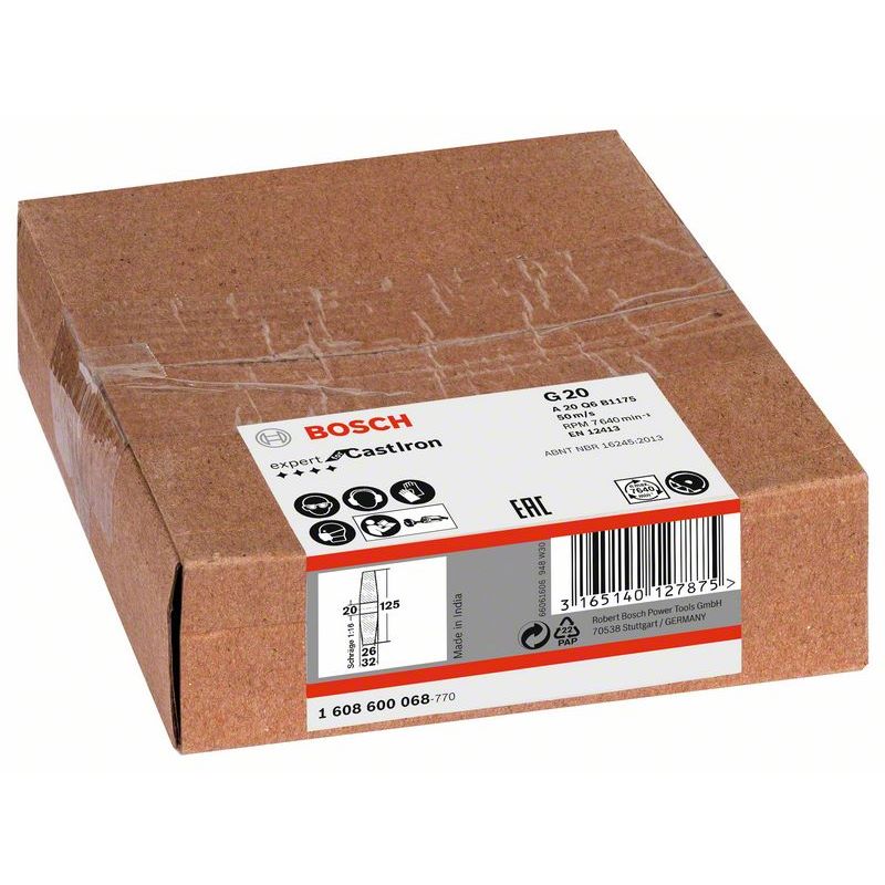 Bosch PRO Metal Schleifscheibe, 125 x 26 x 20 mm, K20 #1608600068
