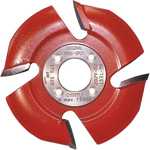 Lamello Minispot-Fräser für Grösse 2, HW, Ø100x8xØ22 mm, NL 4, Z4, für Nutfräsmaschine #132217