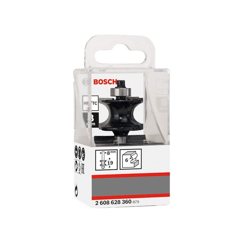 Bosch PRO Halbstabfräser, R 6 mm, D 27,8 mm, L18 mm,6, S 8 mm #2608628360