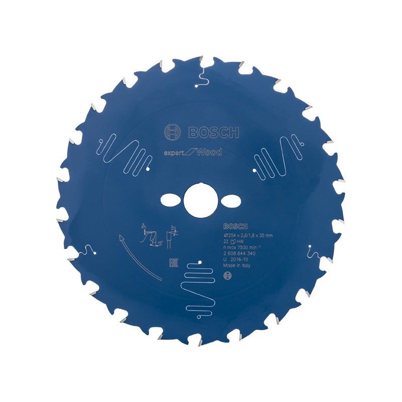 Bosch EXPERT Wood Kreissägeblatt, 254x2,6/1,8x30 mm, Z22 #2608644340