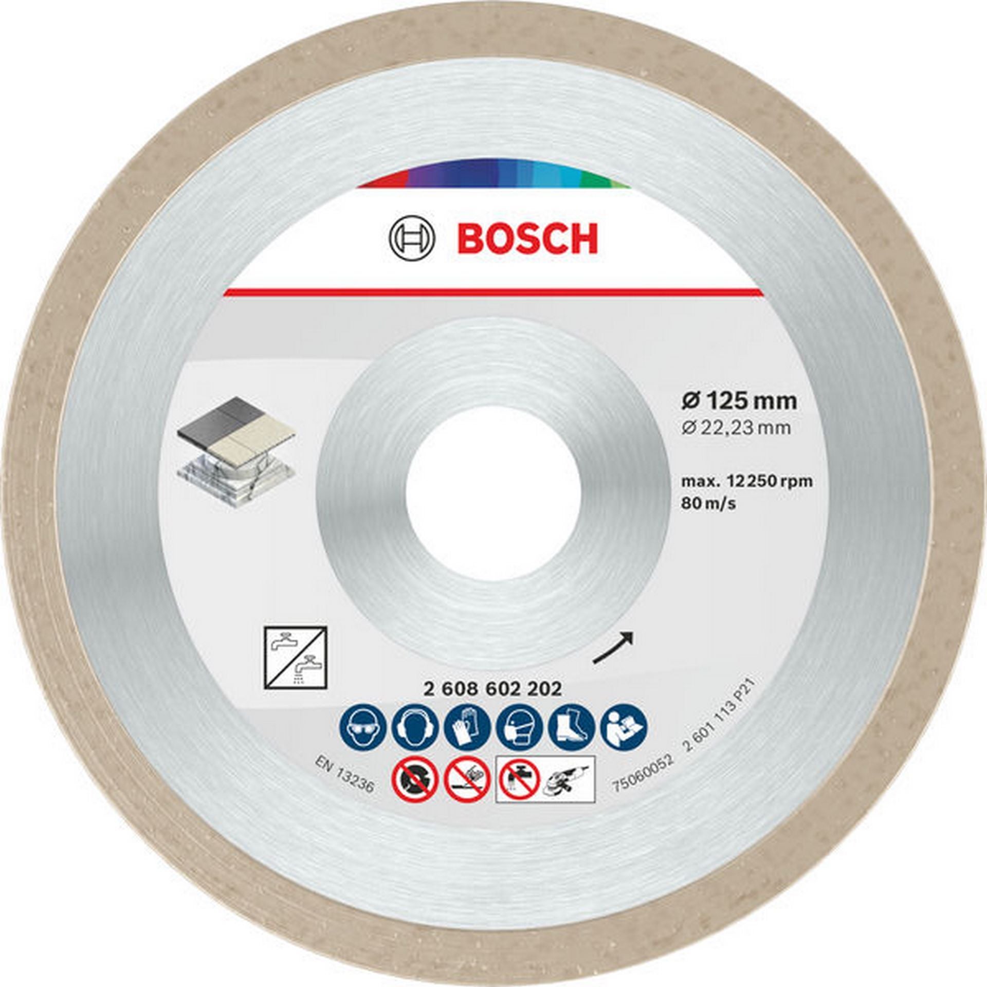 Bosch Ceramic Trennscheibe, 125 x 7 mm, Bohrung 22,23 mm #2608602202