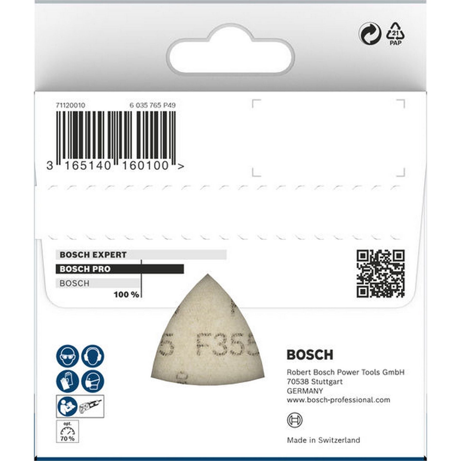 Bosch PRO F355 Schleifblatt, 93 mm, G80, 5-tlg. #2608605192