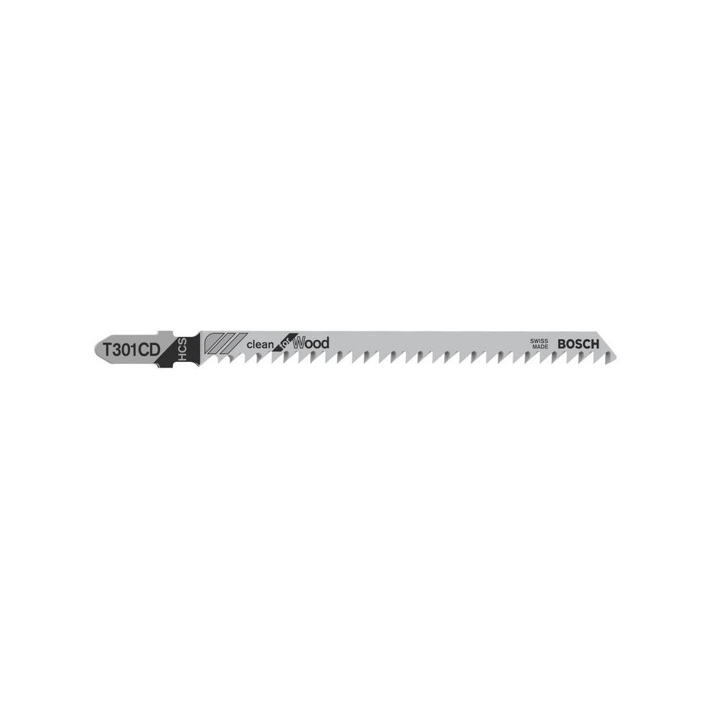 Bosch Stichsägeblatt T 301 CD Clean for Wood, 5er-Pack #2608637590