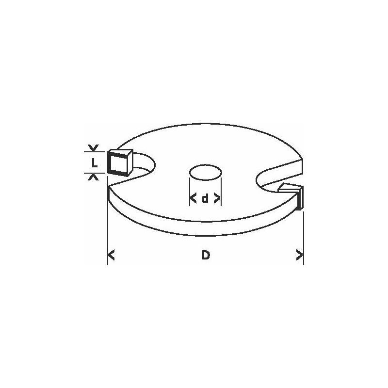 Bosch PRO Nutfräser, D 32 mm, L 6 mm, S 8 mm #2608628404