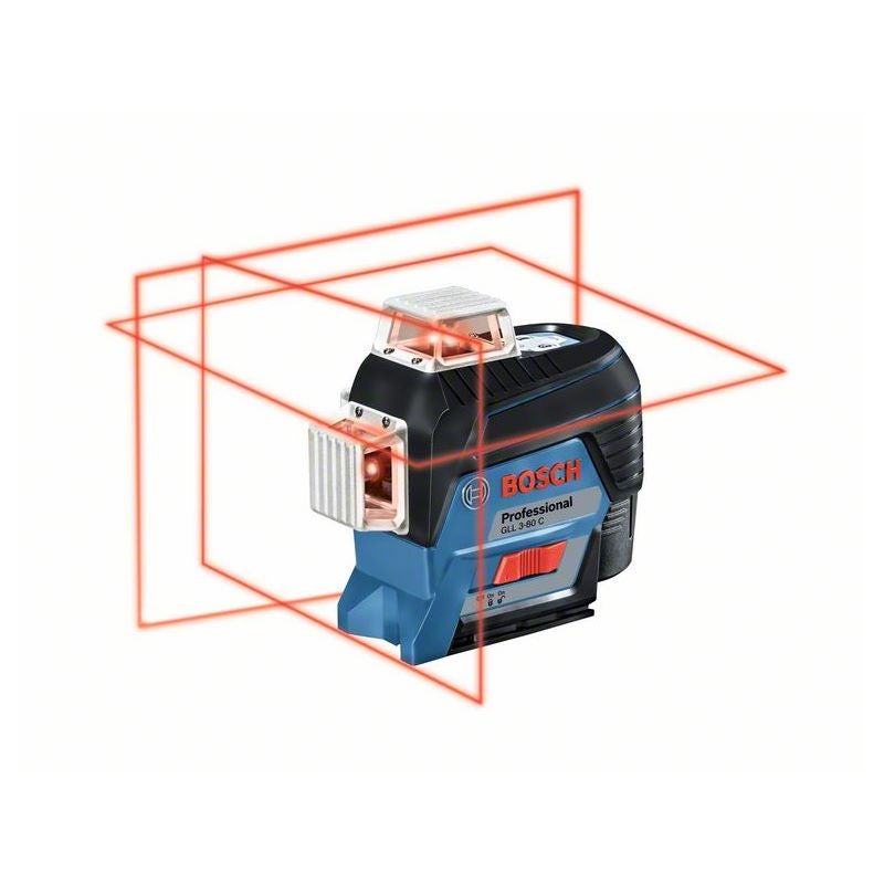 Bosch Linienlaser GLL 3-80 C, 4 x 1,5 V-LR6-Batterie (AA) #0601063R00