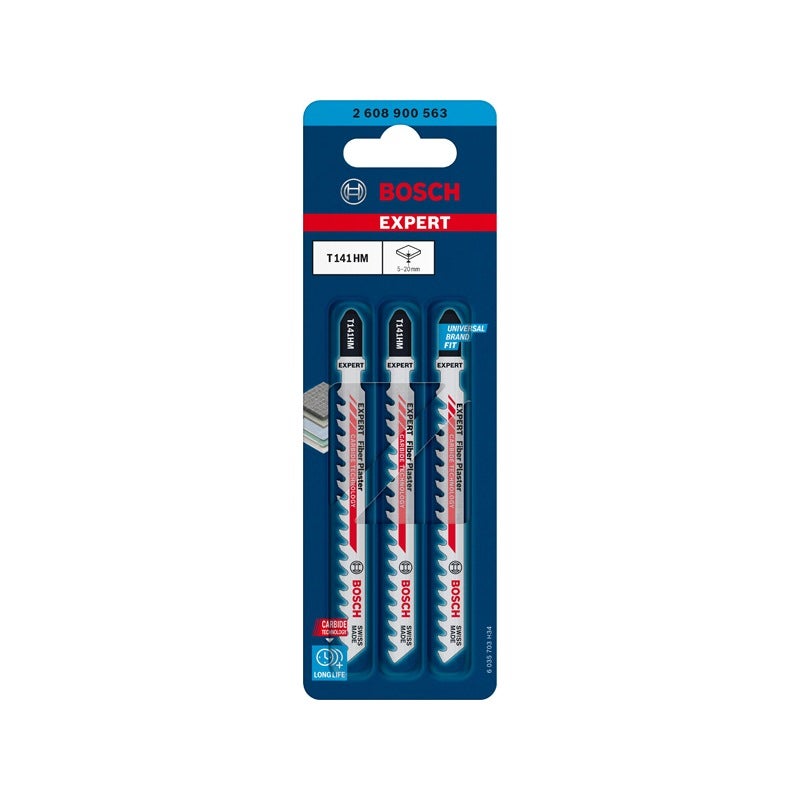 Bosch EXPERT Fiber Plaster T141HM Stichsägeblatt, 3-tlg. #2608900563