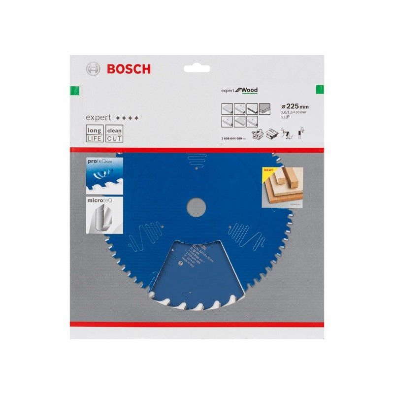 Bosch EXPERT Wood Kreissägeblatt, 225x2,6/1,6x30 mm, Z32 #2608644089