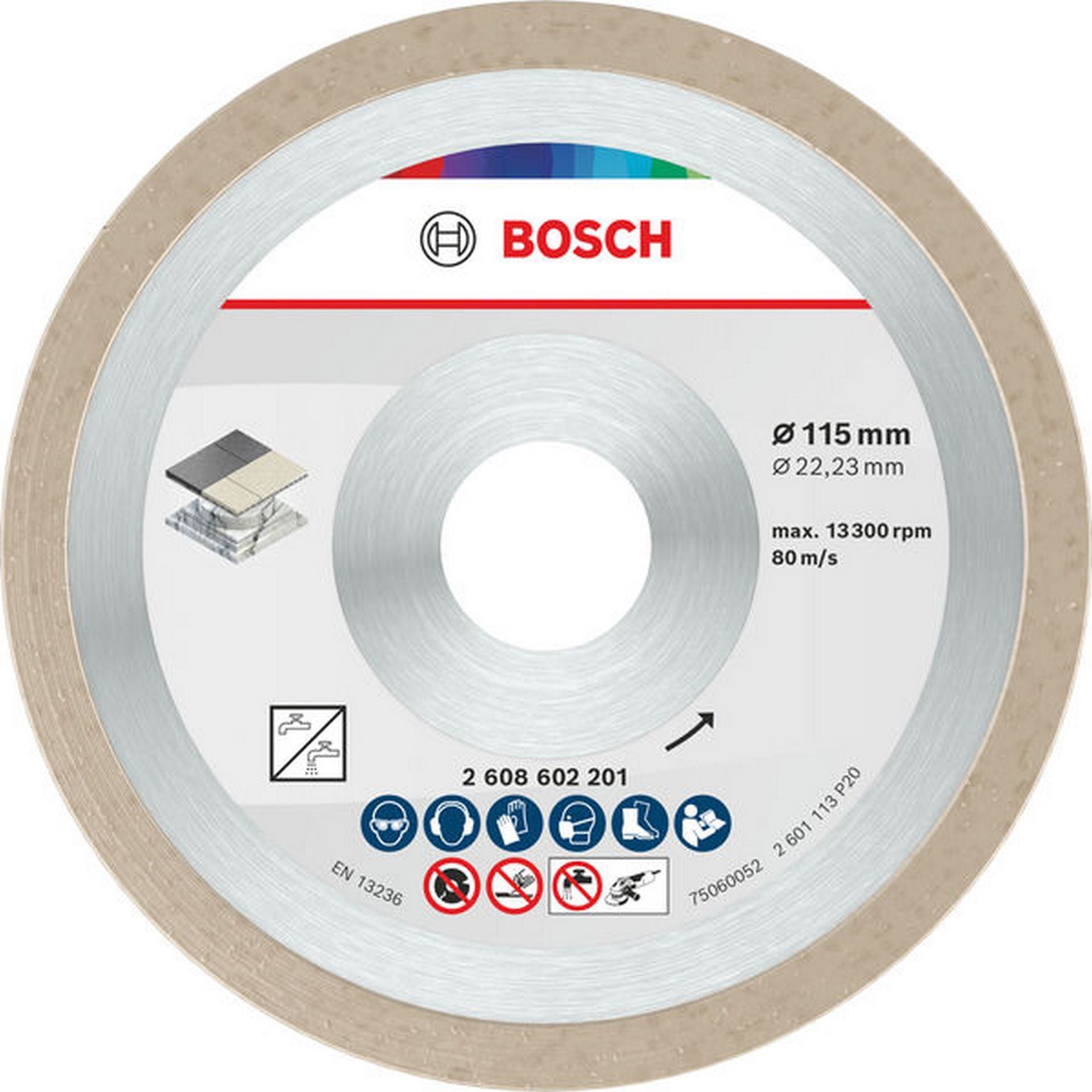 Bosch Ceramic Trennscheibe, 115 x 7 mm, Bohrung 22,23 mm #2608602201