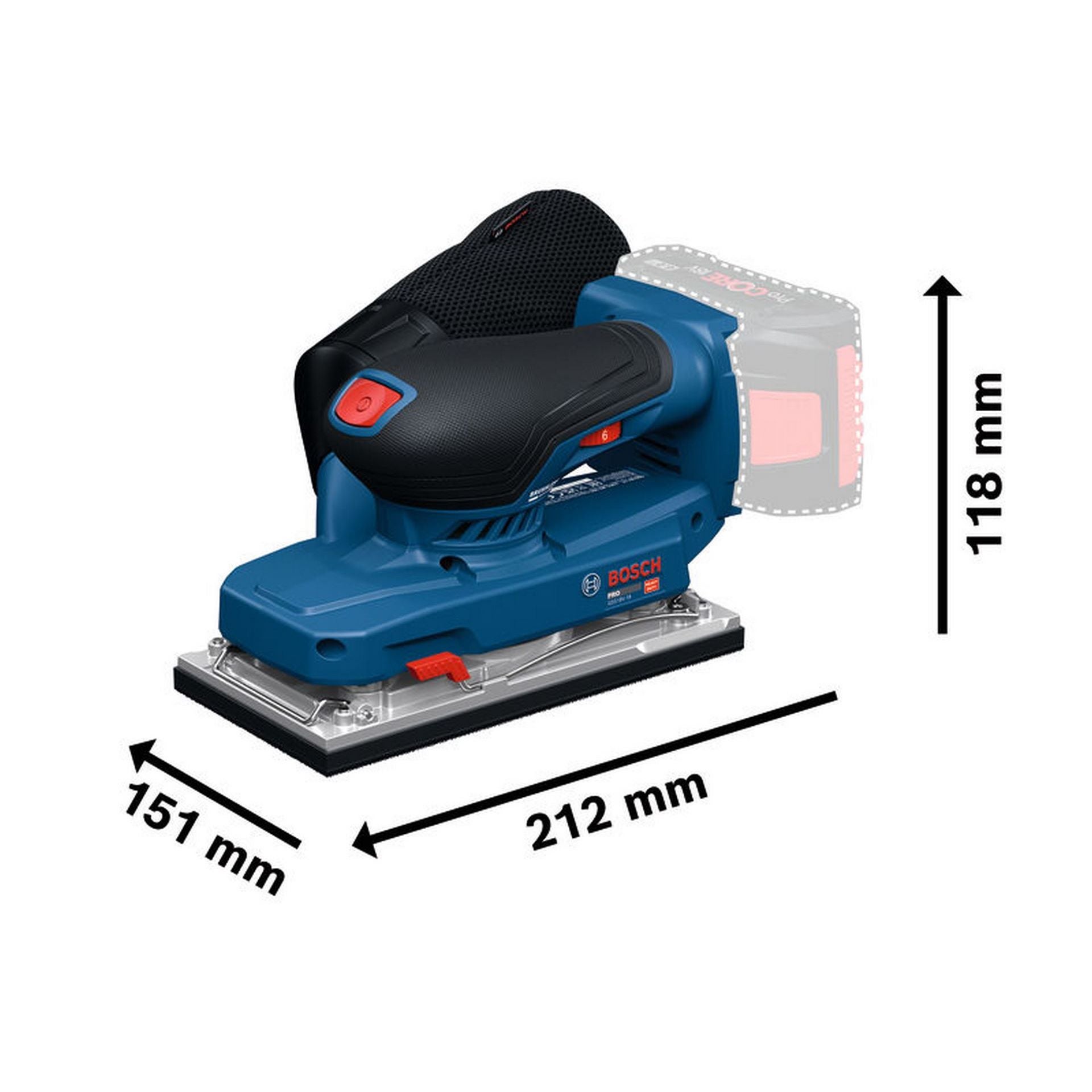 Bosch Schwingschleifer GSS18V-18 #06019R7000