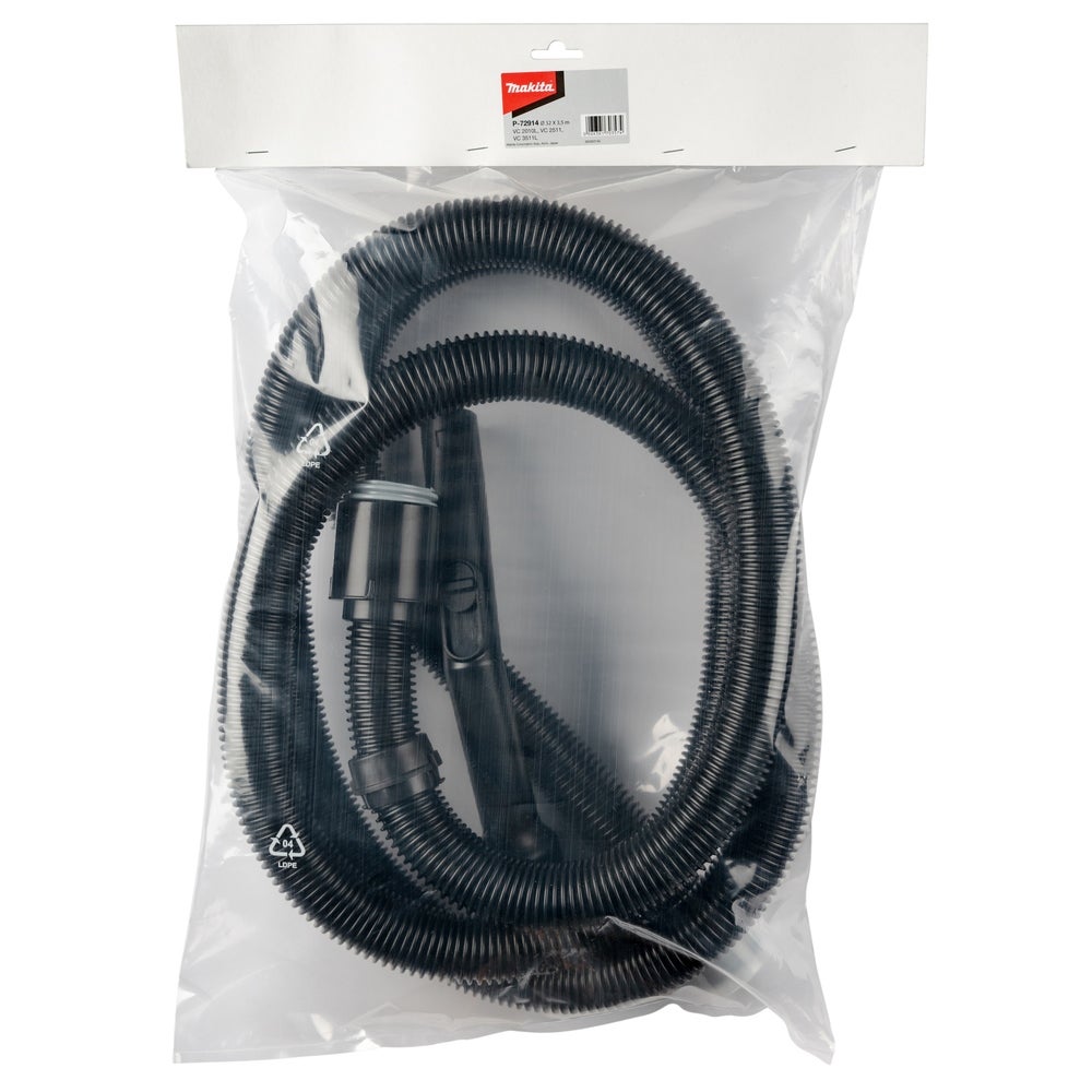 Makita Saugschlauch 32 mm x 3,5 m, mit abgewinkeltem Saugkraftregler-Griffstück #P-72914