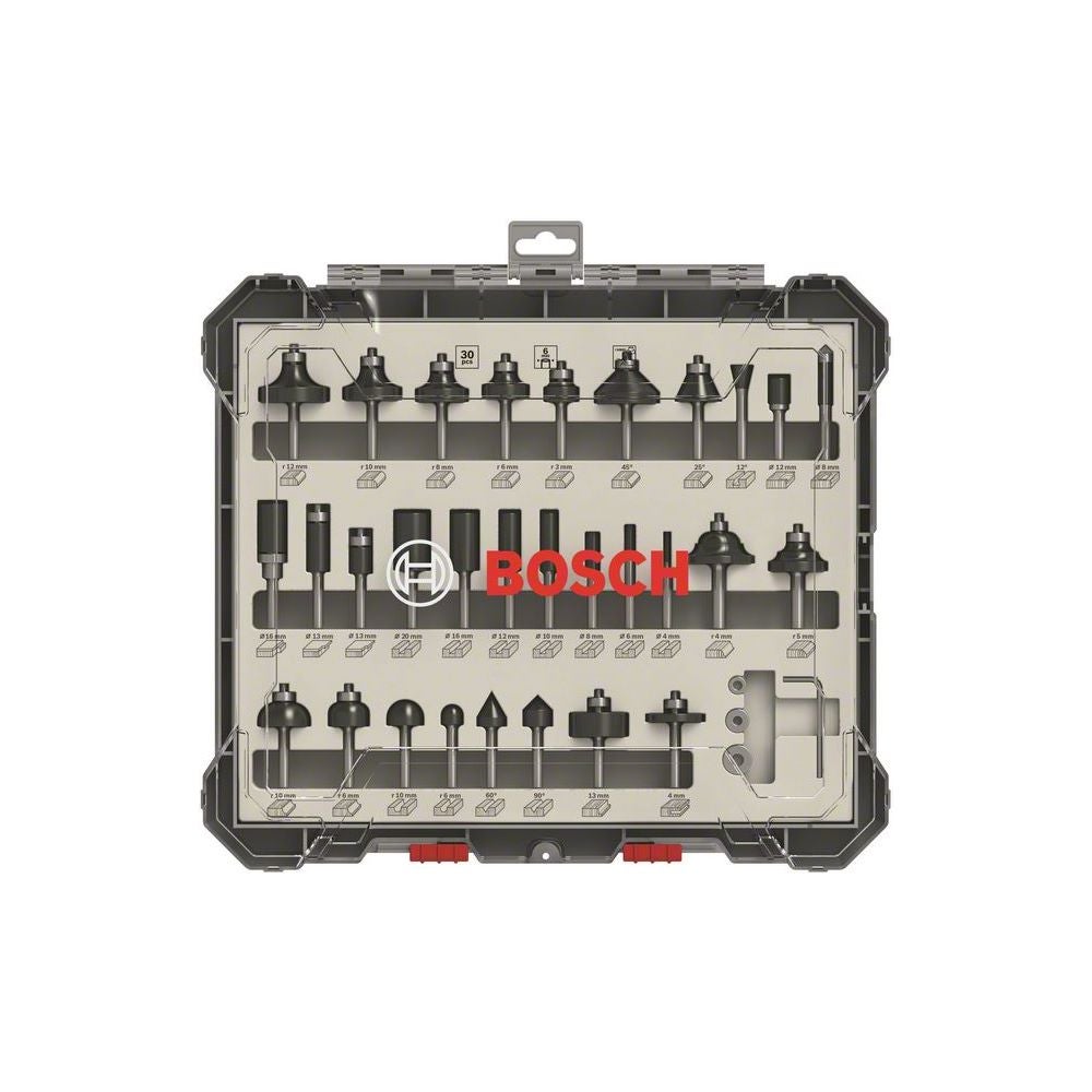 Bosch PRO Fräser-Set, gemischt, Schaft 6 mm, 30-tlg. #2607017474