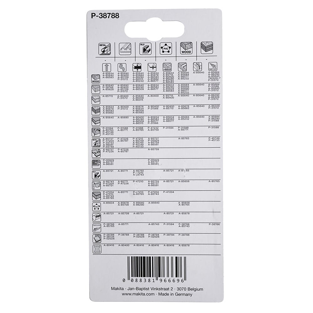 Makita Stichsägeblatt Spezial #P-38788