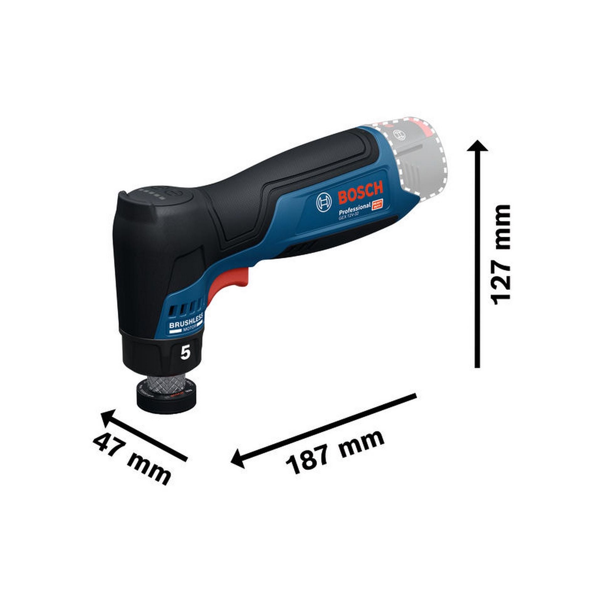 Bosch Akku-Exzenterschleifer GEX 12V-32 #06019L2003