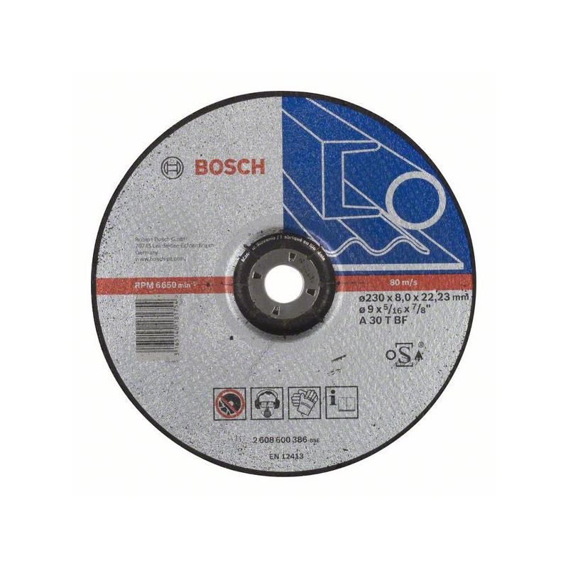 Bosch PRO Metal Gebundene Schleifscheibe, 230 x 8 x 22,23 mm #2608600386