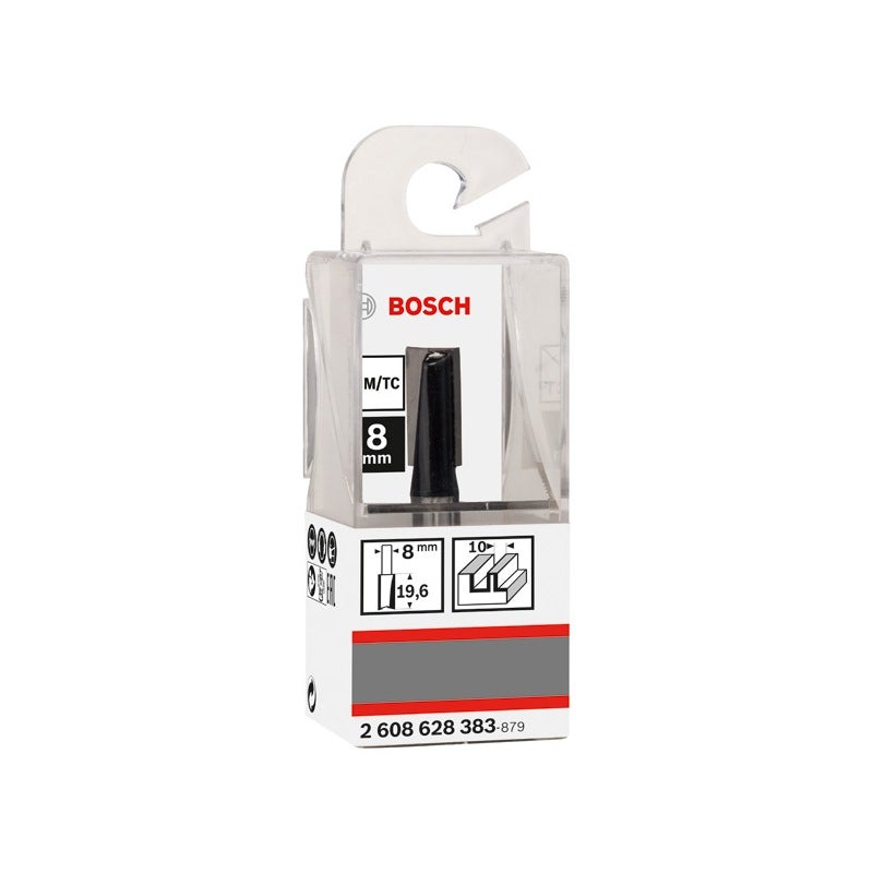 Bosch PRO Nutfräser, zweischneidig, D 10 mm, L 19,6 mm, S 8 mm #2608628383