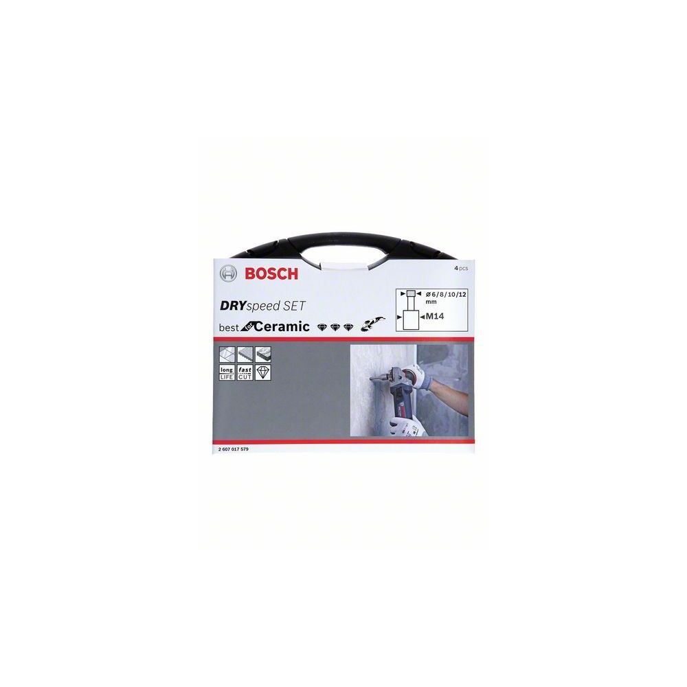 Bosch PRO Ceramic Trockenbohrkronen-Set, 6x30, 8x30, 10x30, 12x30 mm, M14, 4-tlg. #2607017579