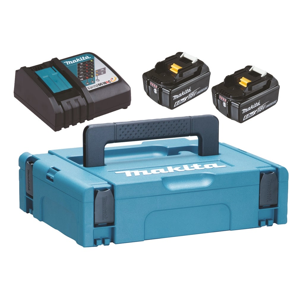 Makita Akku Power Source Kit 2 x 6,0 Ah LXT 18 V 198116-4